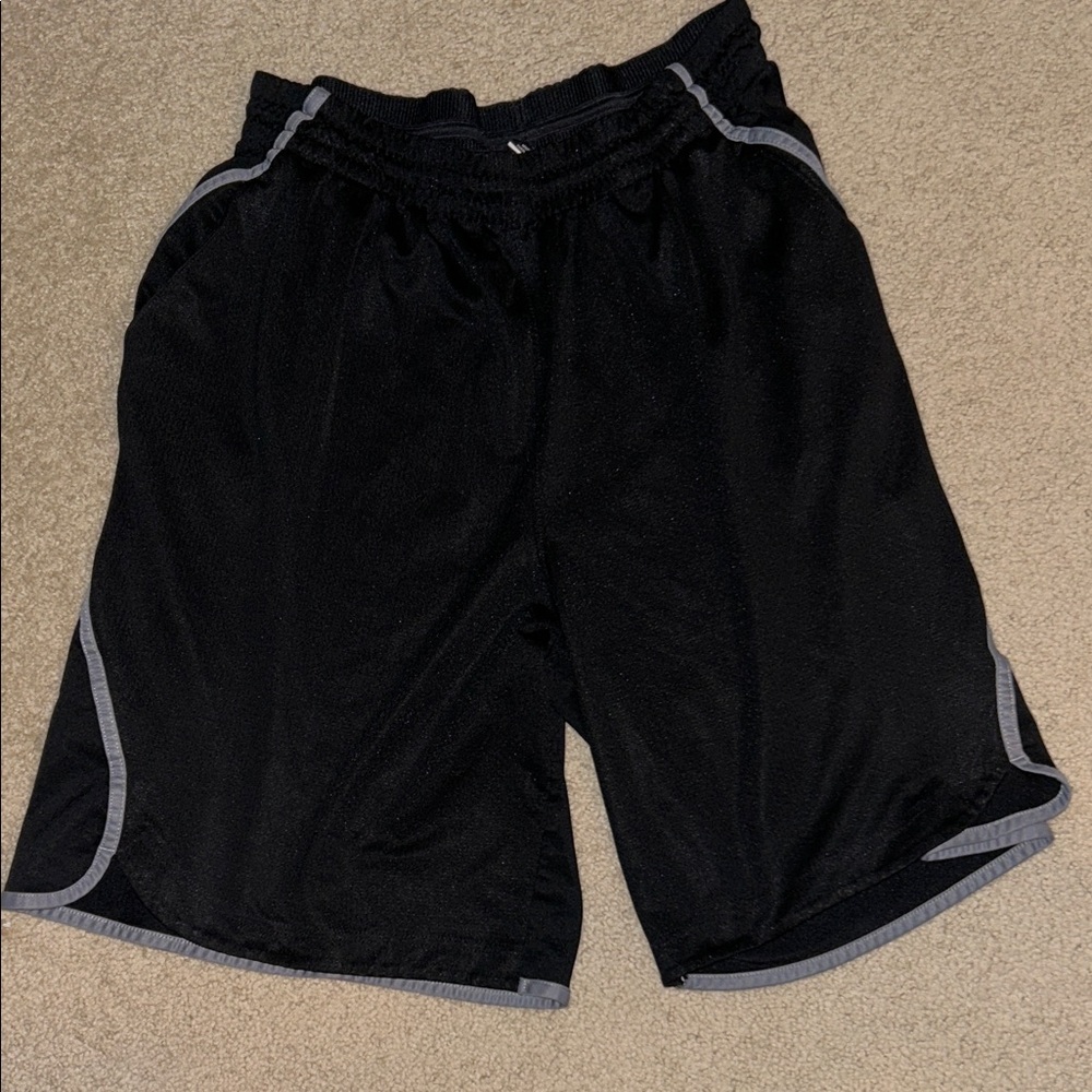 Jordan Black Athletic Shorts with Gray Trim
